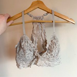 Aerie Bralette Sports Bra Lace Grey